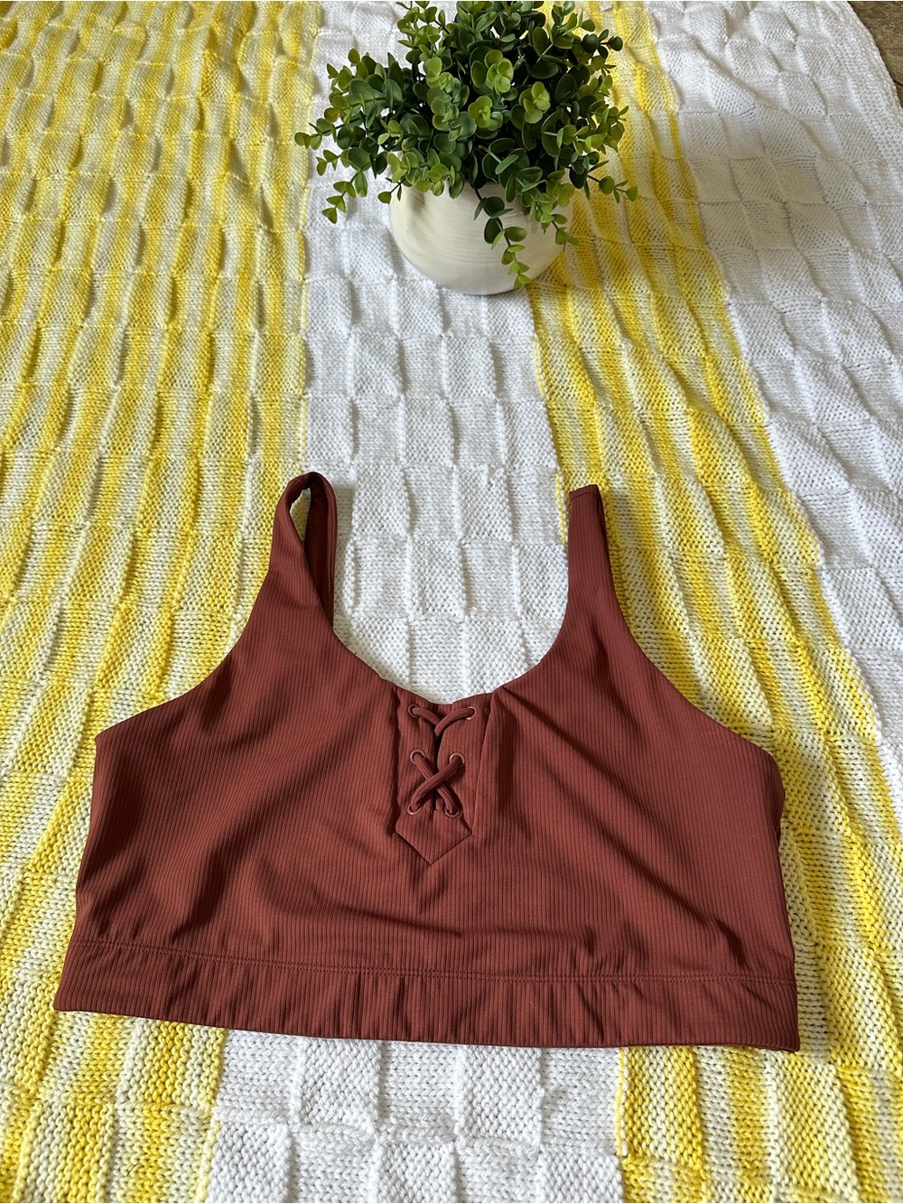 JoyLab Rust Brown Active Top - Picture 3 of 8